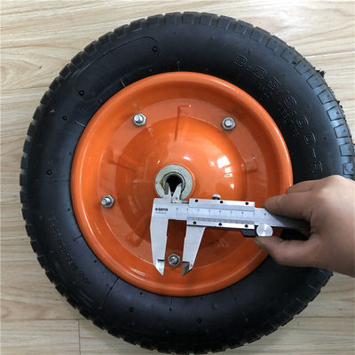 3.00-8 πνευματική Wheelbarrow ρόδα 360mm λαστιχένιες ρόδες καροτσακιών πνευματικές