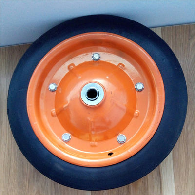 31cm Wheelbarrow πλαισίων 13 ροδών ίντσας στερεά λαστιχένια ζωηρόχρωμη στερεά λαστιχένια ρόδα για το φορτηγό χεριών