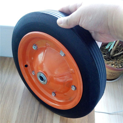 31cm Wheelbarrow πλαισίων 13 ροδών ίντσας στερεά λαστιχένια ζωηρόχρωμη στερεά λαστιχένια ρόδα για το φορτηγό χεριών