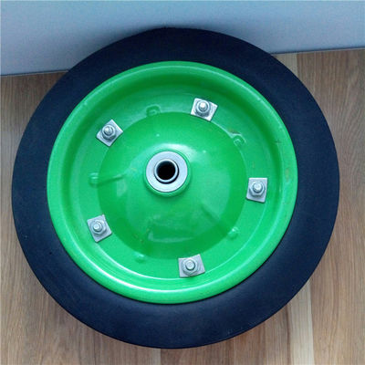 31cm Wheelbarrow πλαισίων 13 ροδών ίντσας στερεά λαστιχένια ζωηρόχρωμη στερεά λαστιχένια ρόδα για το φορτηγό χεριών