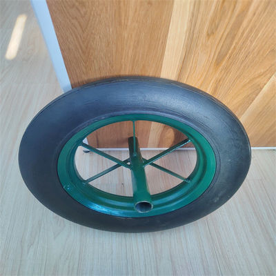 14 Wheelbarrow ελαστικών αυτοκινήτου απόδειξης ροδών ίντσας στερεό λαστιχένιο ασωλήνωτο στερεό ροδών