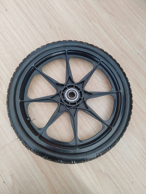 Επίπεδη ελεύθερη PU ροδών ρόδα αφρού Wheelbarrow 16 ίντσας στερεό πολυουρεθάνιο ροδών