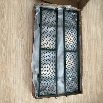 50L Utility Mesh Steel Garden Cart Folding Utility Wagon με αφαιρούμενες πλευρές και τροχούς 4,10/3,50-4 ιντσών
