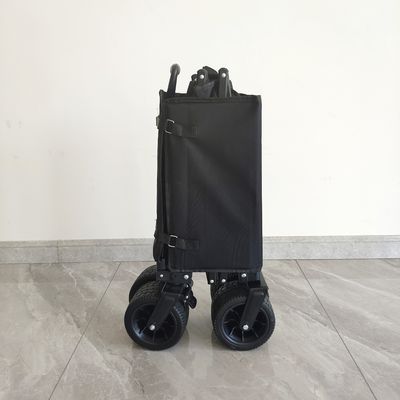 Διευθετήσιμες ευρείες ρόδες σκοπού λαβών πολυ που ενώνουν στενά το πτυσσόμενο βαγόνι εμπορευμάτων κάρρων παραλιών