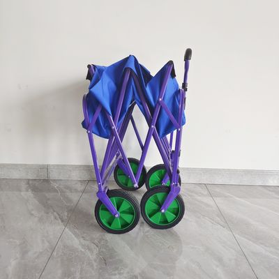 Διπλό κάρρο στρατοπέδευσης υφασμάτων στρωμάτων φορητό καροτσάκι χεριών ροδών PVC 8 ίντσας που διπλώνει το βαγόνι εμπορευμάτων