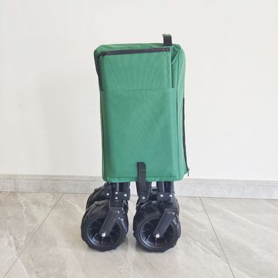 140LB υπαίθριο στρατοπέδευσης πτυσσόμενο διπλώνοντας βαγόνι εμπορευμάτων ροδών PU κάρρων εύκολο φέρνοντας ευρύ