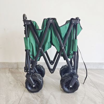 140LB υπαίθριο στρατοπέδευσης πτυσσόμενο διπλώνοντας βαγόνι εμπορευμάτων ροδών PU κάρρων εύκολο φέρνοντας ευρύ