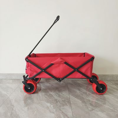 70KG χωρητικότητα εξωτερικό κάμπινγκ καρότσι μεγάλες ρόδες αναδιπλούμενο παραλιακό συρόμενο κάρο