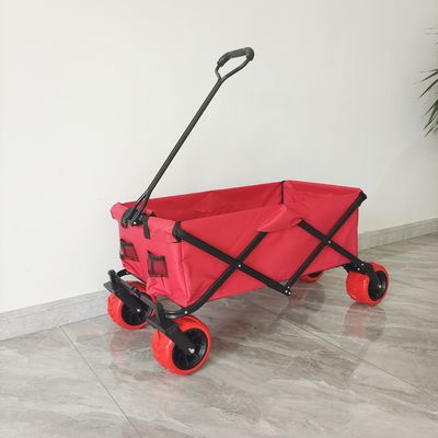70KG χωρητικότητα εξωτερικό κάμπινγκ καρότσι μεγάλες ρόδες αναδιπλούμενο παραλιακό συρόμενο κάρο