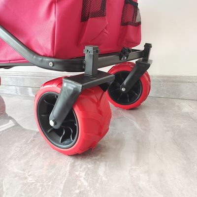 70KG χωρητικότητα εξωτερικό κάμπινγκ καρότσι μεγάλες ρόδες αναδιπλούμενο παραλιακό συρόμενο κάρο