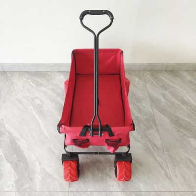 70KG χωρητικότητα εξωτερικό κάμπινγκ καρότσι μεγάλες ρόδες αναδιπλούμενο παραλιακό συρόμενο κάρο