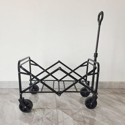 Εξωτερικό χάλυβα πλαίσιο Mini Camping αναδιπλώσιμο βαγόνι με ρυθμιζόμενα χειριστήρια