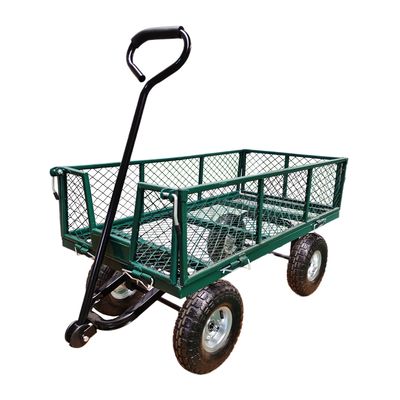 Τράβαρο κήπου από χάλυβα Ironton 440 lb χωρητικότητα βαρύ φορτίο κήπου φορτηγό σκουπιδιών καουτσούκ φουσκωτό τροχό