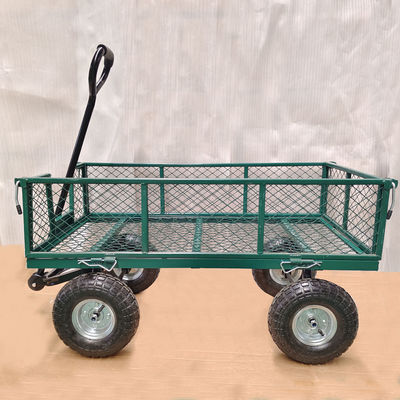 Τράβαρο κήπου από χάλυβα Ironton 440 lb χωρητικότητα βαρύ φορτίο κήπου φορτηγό σκουπιδιών καουτσούκ φουσκωτό τροχό