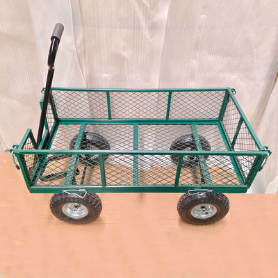 Τράβαρο κήπου από χάλυβα Ironton 440 lb χωρητικότητα βαρύ φορτίο κήπου φορτηγό σκουπιδιών καουτσούκ φουσκωτό τροχό