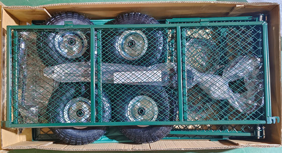 Τράβαρο κήπου από χάλυβα Ironton 440 lb χωρητικότητα βαρύ φορτίο κήπου φορτηγό σκουπιδιών καουτσούκ φουσκωτό τροχό
