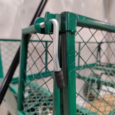 Χειρισμός υλικού χωρίς προσπάθεια με καρότσι με δίχτυ κήπου και ένα μόνο λαβή