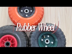 Τρόλεϊ Utility 10 Inch Rubber Wheel 3.50-4 Tire With Load 120LB Pneumatic Wheel